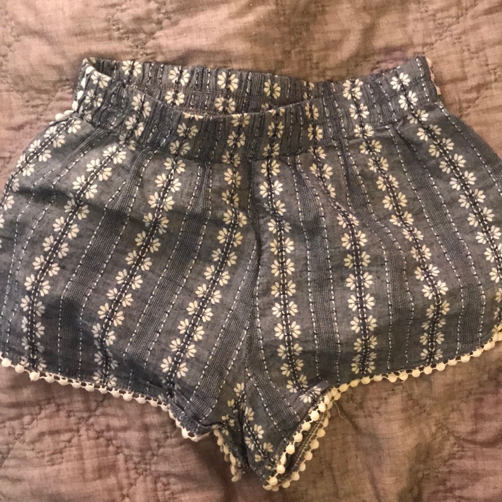 Blue pattern shorts